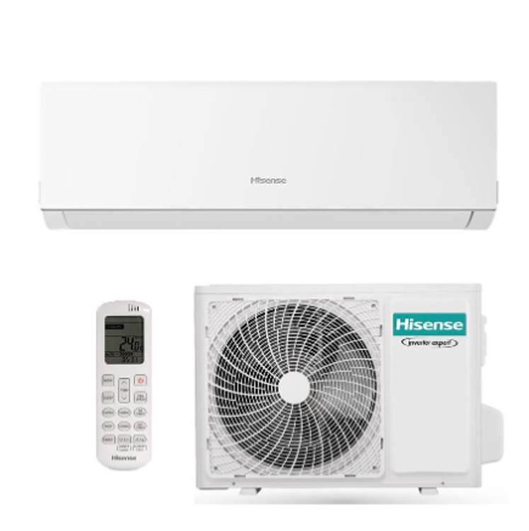 Imagem de Ar Condicionado AC Split Parede Hisense Brissa 18000 BTU [CA50XS1GW + CA50XS1GG]