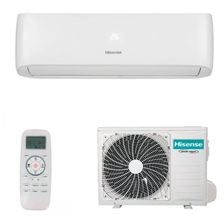 Imagem de Ar Condicionado AC Split Parede Hisense Brissa 9000 BTU [CA25YR3BW + CA25YR3BG]